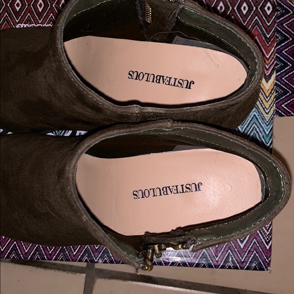 Army Green Booties - Picture 2 of 3